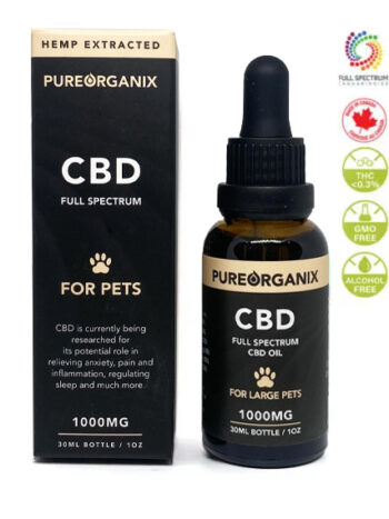 Full Spectrum Organic CBD Oil for Large Dogs, Pets · 1000mg