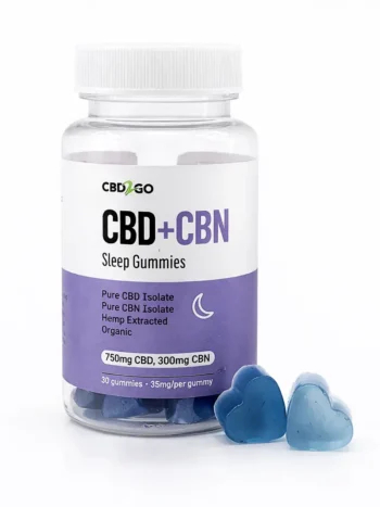 CBD and CBN Sleep Gummies bottle - Natural nighttime formula made in Canada