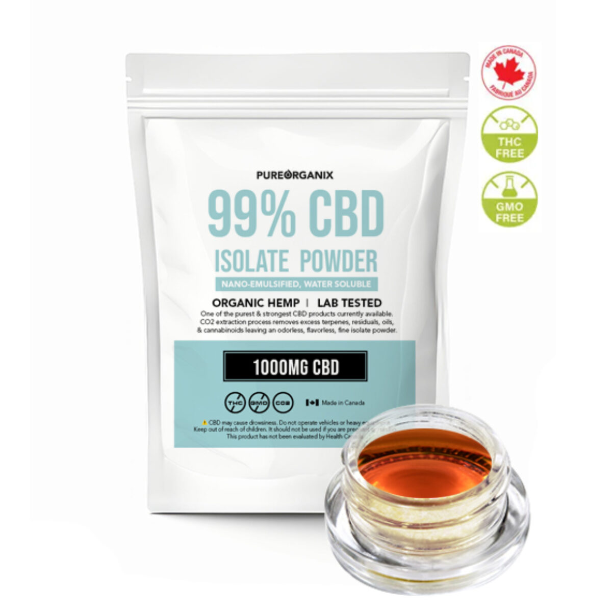 99% Pure CBD Isolate Canada | Pure Lab-Tested Isolates